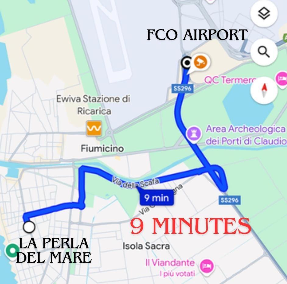 דירות פיומיצ'ינו La Perla Del Mare - 9 Minutes From Fco Airport - Free Wifi E Netflix מראה חיצוני תמונה